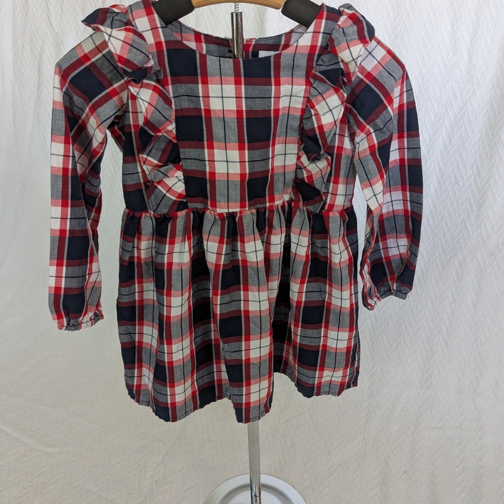 The Children's Place Red and Black Plaid Dress